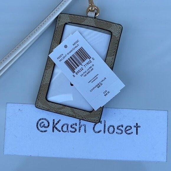 Coach lanyard ID Holder - Khaki Chalk - Picture 4 of 4